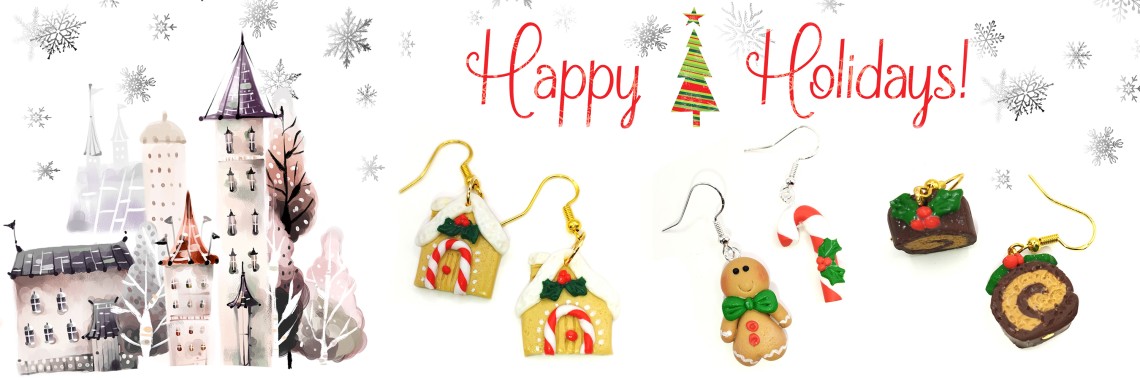 christmas earrings