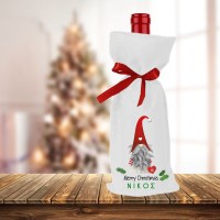 Santa wine bottle bag